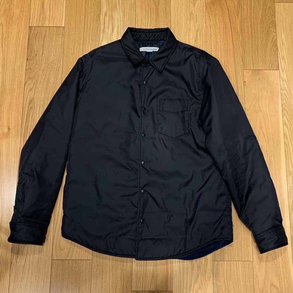 Outerknown Evolution Shirt Jacket Black Medium - Picture 1 of 7
